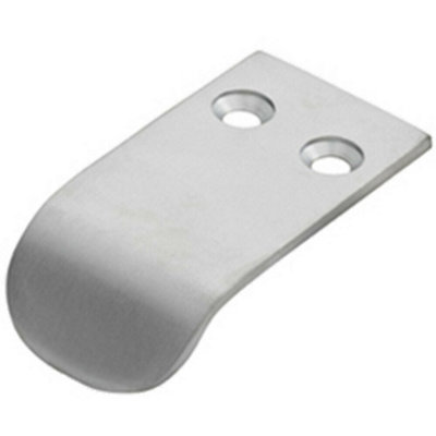 Loops Semi Concealed Cabinet Finger Pull Handle 12mm Fixing Centres Satin Chrome from B&Q