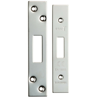  - Forend Strike And Fixing Pack Suitable For Deadlocks Bright Stainless Steel