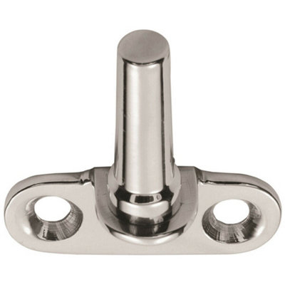 Flush Fitting Cranked Window Casement Pin 25mm Fixing Centres Polished Chrome from B&Q