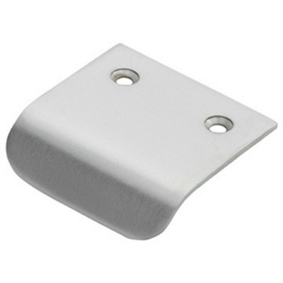 Loops Semi Concealed Cabinet Finger Pull Handle 29Mm Fixing Centres Satin Chrome