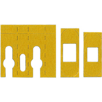 Tubular Latch Intumescent Strip Kit For 64/76mm Latches With Strike Plate from B&Q