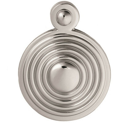 B&Q 32Mm Lock Profile Escutcheon Reeded Design Polished Chrome Keyhole Cover