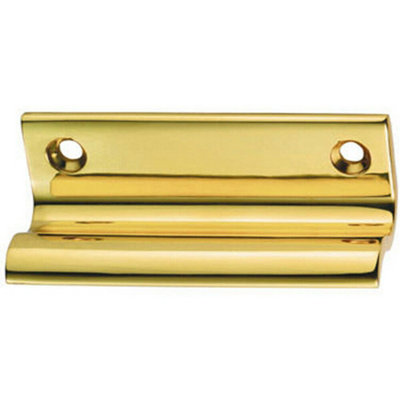 B&Q Sash Window Lift Handle 62 X 20Mm 47Mm Fixing Centres Polished Brass
