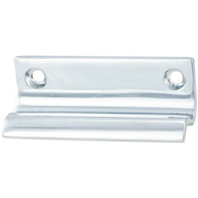 B&Q Sash Window Lift Handle 62 X 20Mm 47Mm Fixing Centres Polished Chrome