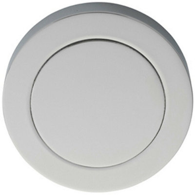 51mm Polished Chrome Blank Escutcheon Concealed Fix Rose Modern Keyhole Cover from B&Q