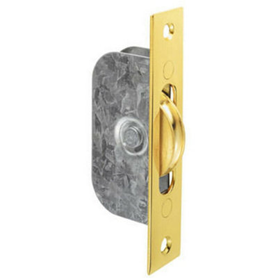 Sash Window Axle Pulley 42mm Brass Wheel 119 X 25mm Forend Polished Brass from B&Q
