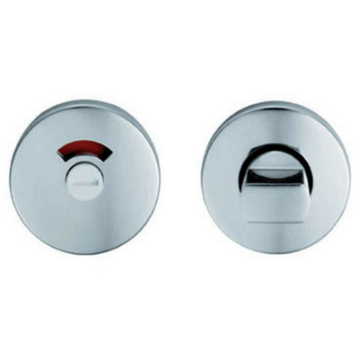 Thumbturn Lock And Release Handle With Indicator Polished Anodised Aluminium from B&Q