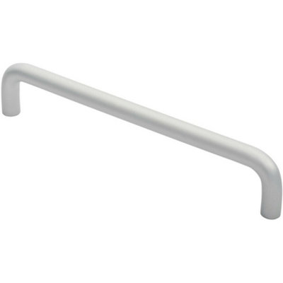 Loops Rounded D Shaped Bar Handle 300mm X 19mm Diameter Satin Anodised Aluminium from B&Q