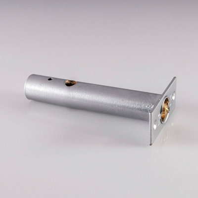 85mm Security Door Rack Bolt 57mm Fixing Centres Satin Chrome Door Latch from B&Q