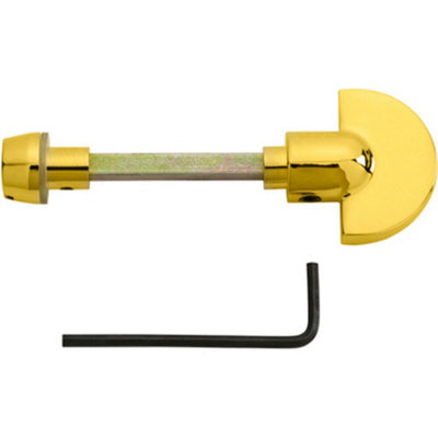 B&Q Spare Slim Thumbturn Lock And Release Handle 67Mm Spindle Stainless Brass