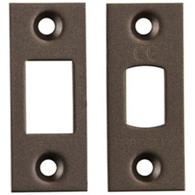 Forend Strike & Fixing Pack Suitable For Tubular Deadbolt Matt Bronze 5056492568806 - Image 3