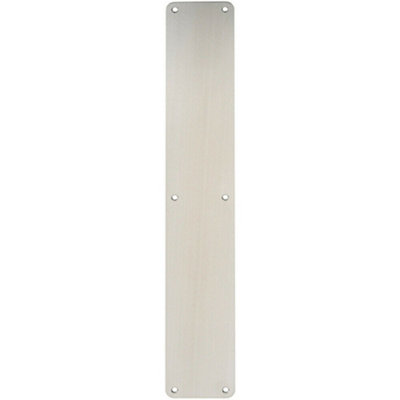  - Plain Door Finger Plate 500 X 75mm Satin Stainless Steel Push Plate