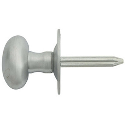  - Oval Rack Bolt Thumbturn Lock Steel Spline Spindle 36mm Rose Satin Chrome