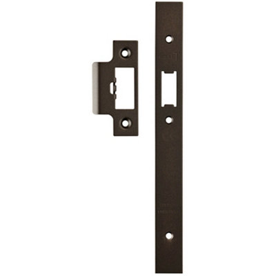 Loops Forend Strike & Fixing Pack Suitable For Din Security Latch Matt Bronze - Image 3