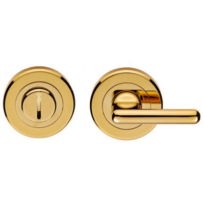 Disabled Lock And Release Handle Concealed Fix Dda Compliant Stainless Brass from B&Q