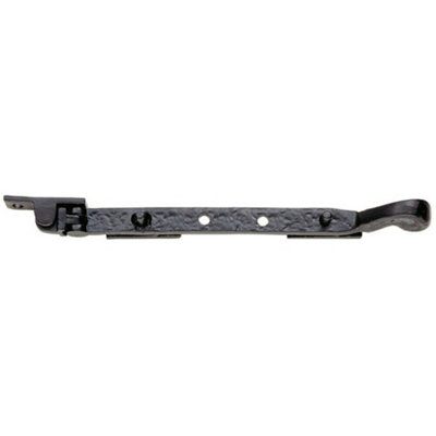 Antique Timber Casement Window Stay 254mm Powder Coated Black Finish from B&Q