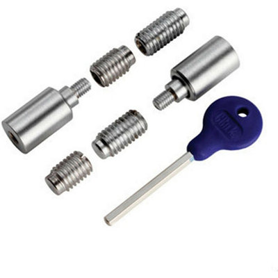 Sash Window Stop Lock Set With Key 25 X 16Mm Window Restrictor Satin Chrome 5056492571493 - Image 3