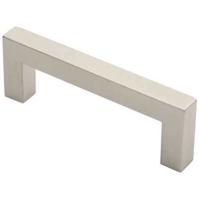 Loops Square Mitred Door Pull Handle 169 X 19mm 150mm Fixing Centres Satin Steel from B&Q