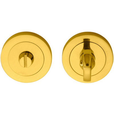  - Thumbturn Lock And Release Handle Concealed Fix 80mm Spindle Polished Brass