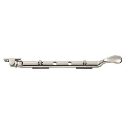 B&Q Victorian Casement Window Stay 210Mm Length 2 Pins Included Polished Chrome