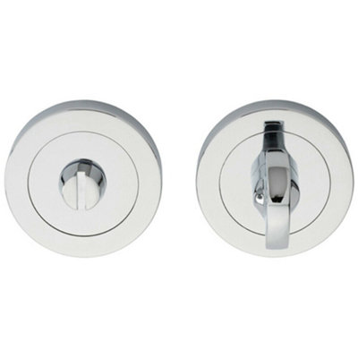 B&Q Thumbturn Lock And Release Handle Concealed Fix 80Mm Spindle Polished Chrome