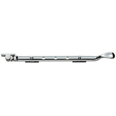 Victorian Casement Window Stay 270mm Length 2 Pins Included Polished Chrome from B&Q
