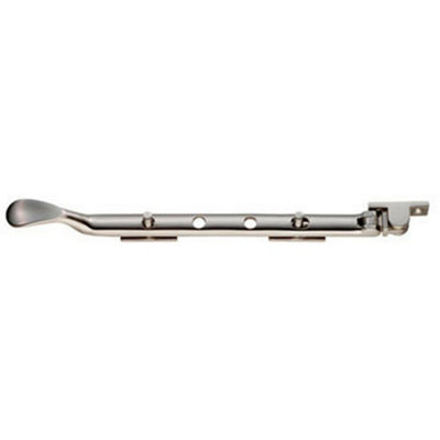 Victorian Casement Window Stay 270mm Length 2 Pins Included Satin Nickel from B&Q