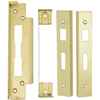Rebate Kit For Bs Lever Sash Locks For Double Doors 13mm Stainless Brass from B&Q