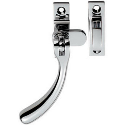 Bulb Ended Casement Window Fastener 98mm Handle 45mm Centres Polished Chrome from B&Q