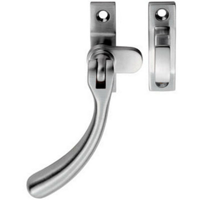 Bulb Ended Casement Window Fastener 98mm Handle 45mm Centres Satin Chrome from B&Q