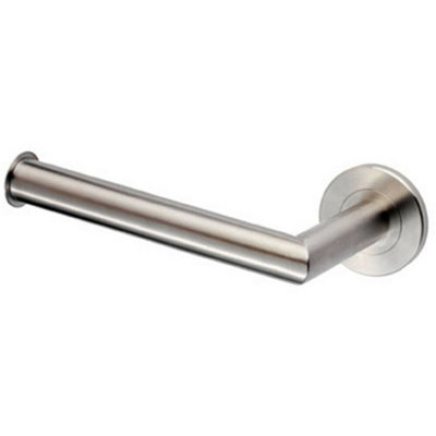 Mitred Bathroom Toilet Roll Holder On Rose Concealed Fix Stainless Steel from B&Q