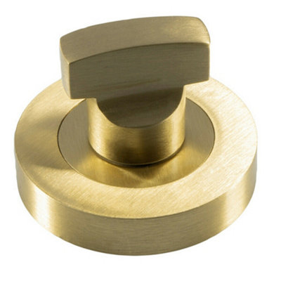  - Thumbturn Lock And Release Handle Concealed Fix Round Rose Satin Brass