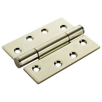 B&Q Pair 100 X 75 X 3Mm Concealed 14 Bearing Hinge Stainless Brass Internal Door