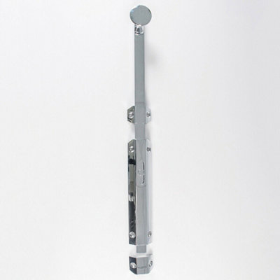 Extended Surface Mounted Flat Door Bolt Lock 355 X 36mm Polished Chrome from B&Q