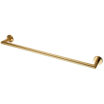 Mitred Bathroom Single Towel Rail Concealed Fix 600mm Centres Satin Pvd from B&Q