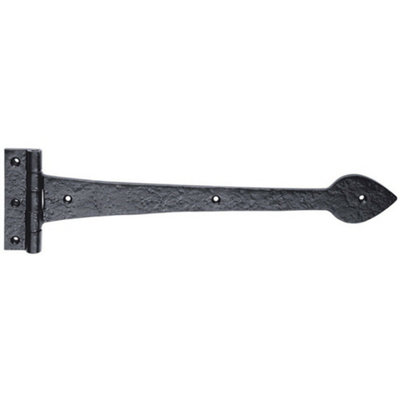 Pair 380 X 102mm Ornate T Hinge Black Antique Internal Decorative Door Hinge from B&Q