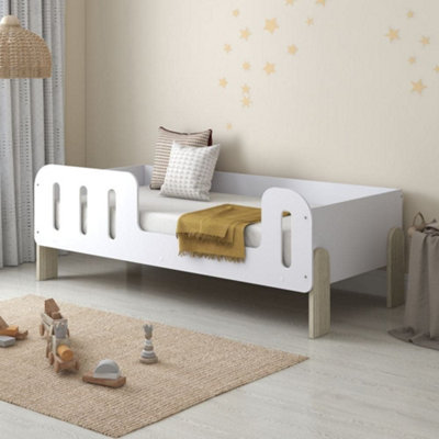 Lola White And Pale Wood Kids Bed3Ft Single from B&Q