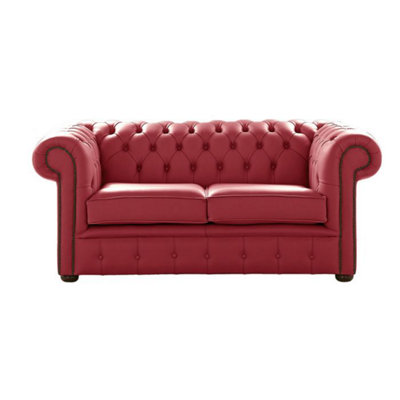 Chesterfield 2 Seater Shelly West Leather Sofa Settee Bespoke In Classic Style from B&Q