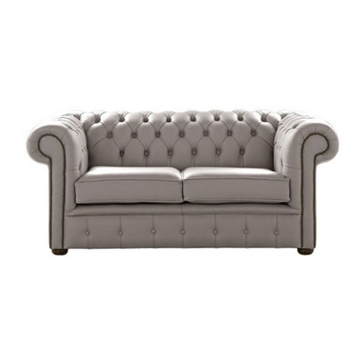 Chesterfield 2 Seater Shelly Rocking Leather Sofa Settee Bespoke In Classic Style from B&Q
