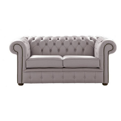 Chesterfield 2 Seater Shelly Owl Leather Sofa Settee Bespoke In Classic Style from B&Q