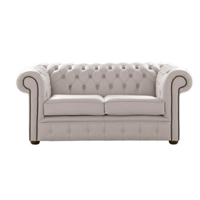 Chesterfield 2 Seater Shelly Grove Leather Sofa Settee Bespoke In Classic Style from B&Q
