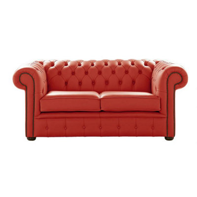 Chesterfield 2 Seater Shelly Horizon Leather Sofa Settee Bespoke In Classic Style from B&Q