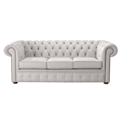 Chesterfield 3 Seater Shelly Grove Leather Sofa Bespoke In Classic Style from B&Q