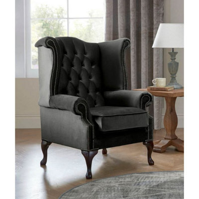 Chesterfield Queen Anne Beatrice Armchairs Malta Cosmic 06 from B&Q