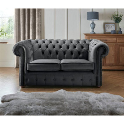 Chesterfield 2 Seater Fabric Malta Cosmic 06 Sofa from B&Q