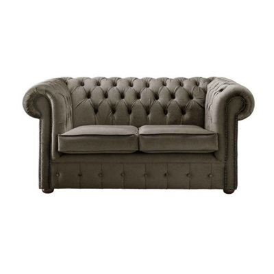 Chesterfield 2 Seater Fabric  Malta Taupe 08 Sofa from B&Q