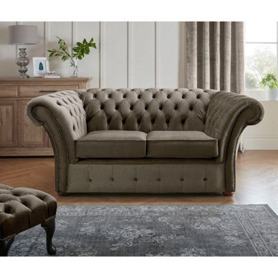 Chesterfield Beaumont 2 Seater Sofa Malta Taupe 08 from B&Q
