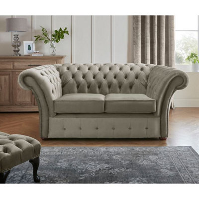 Chesterfield Beaumont 2 Seater Sofa Malta Putty 09 from B&Q