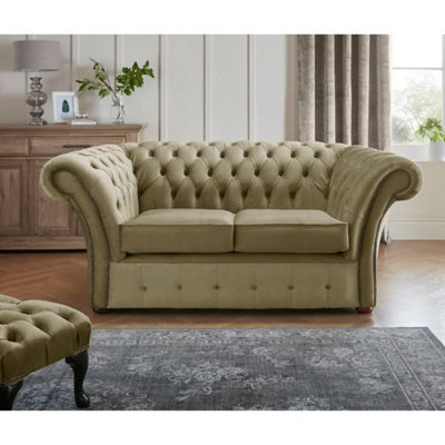 Chesterfield Beaumont 2 Seater Sofa Malta Parchment 10 from B&Q