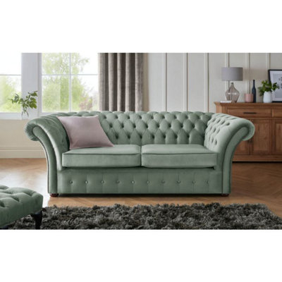 Chesterfield Beaumont 3 Seater Sofa Malta Seaspray 11 from B&Q